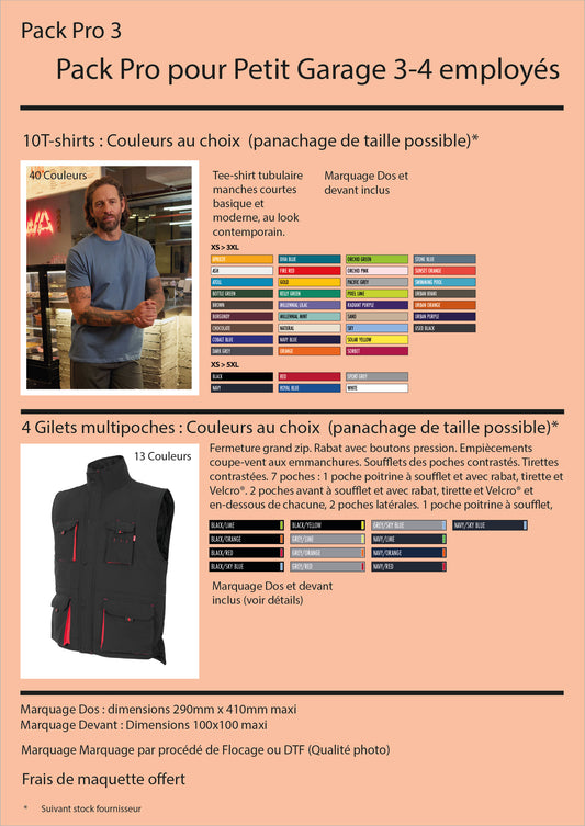Pack Pro 3 Petit garage 3-4 employés
