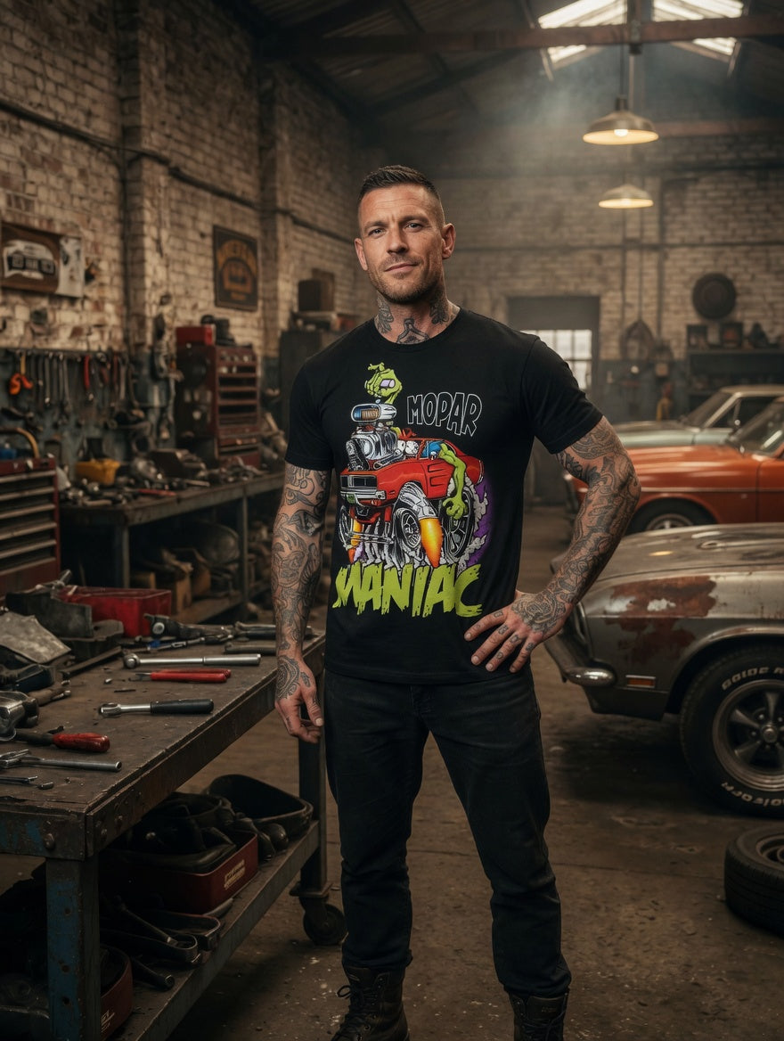 T-Shirt noir  Mopar Maniac